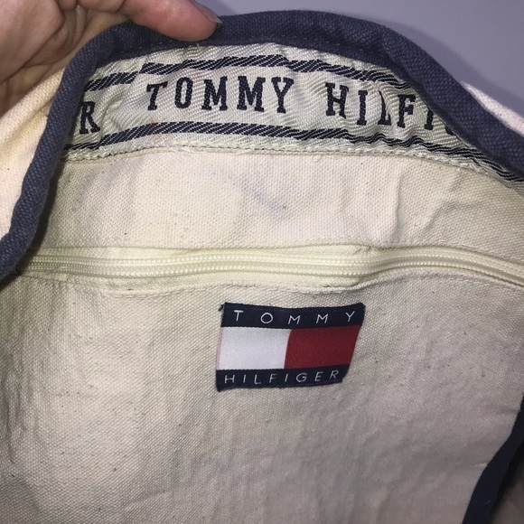 Tommy Hilfiger Vintage 90’s Style Beach Tote | Red, White & Blue - Picture 5 of 5